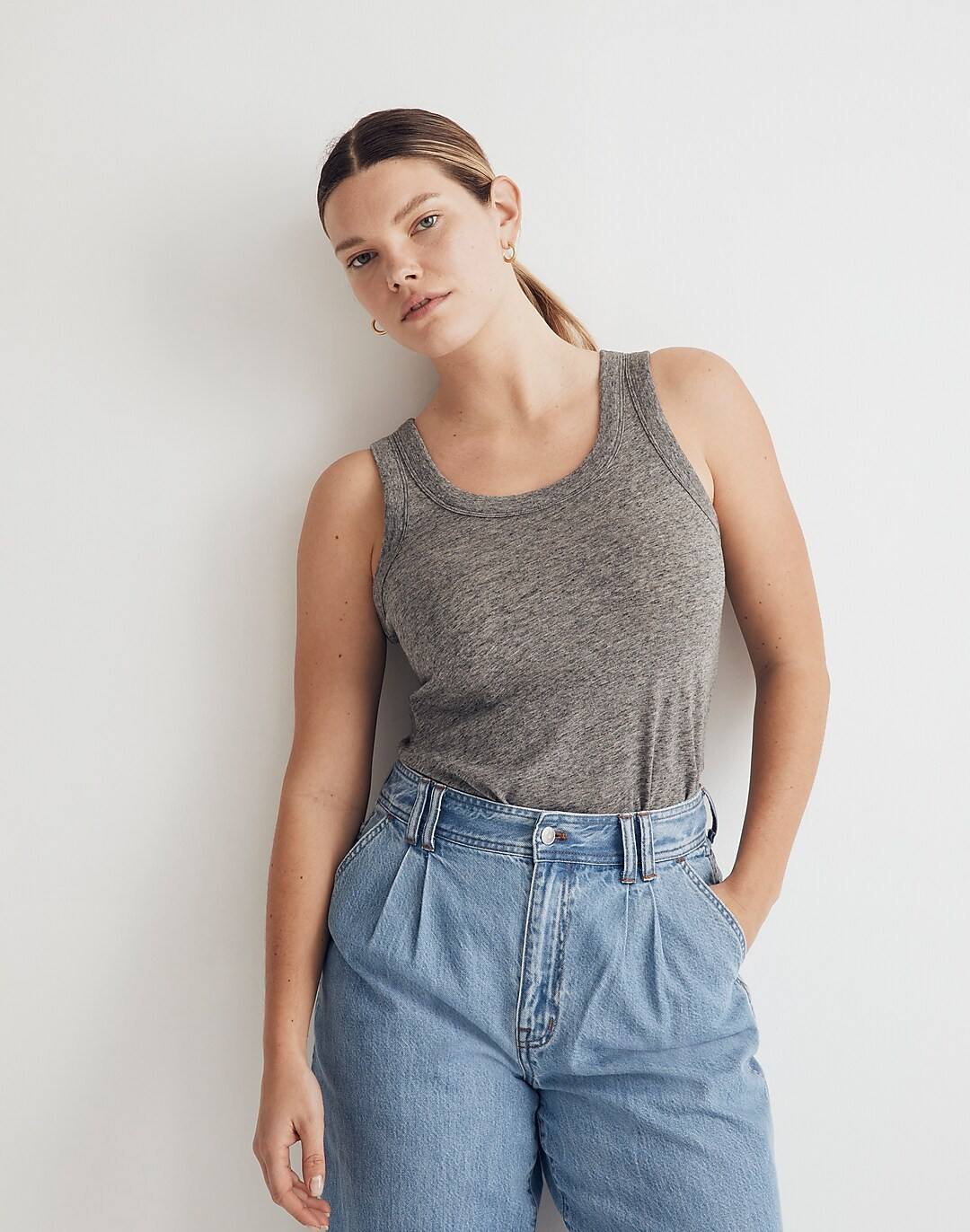 Whisper Cotton Scoopneck Tank Top | Madewell
