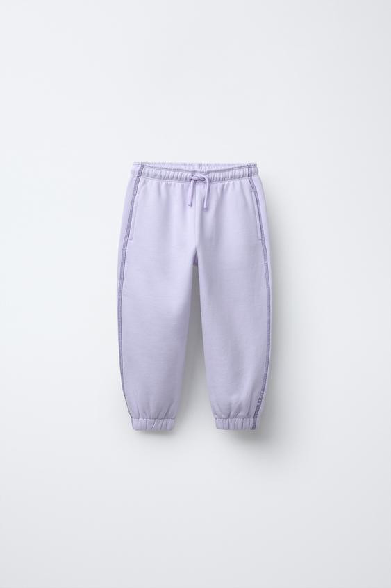 WARM AND COZY JOGGING PANTS WITH TOPSTITCHING | Zara US