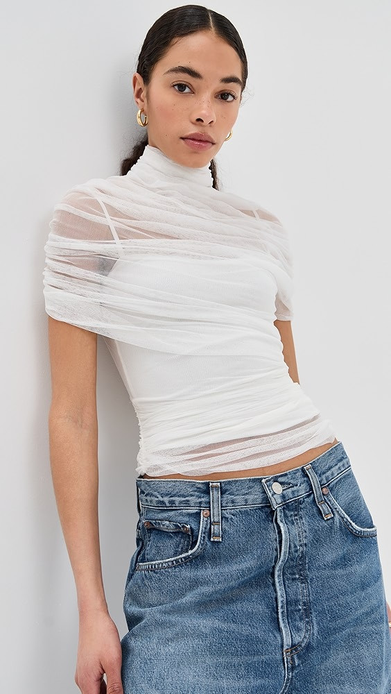 Christopher Esber Christo Sheer Wrap Top | Shopbop | Shopbop