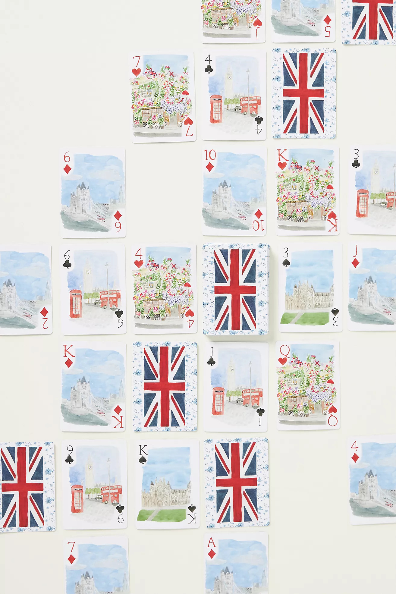 Loulou Baker Watercolor Playing Cards | Anthropologie (US)