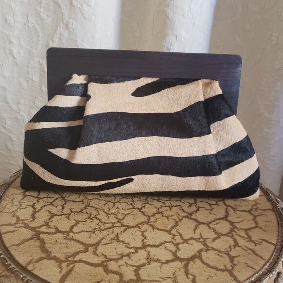 Banana republic zebra clutch | Poshmark