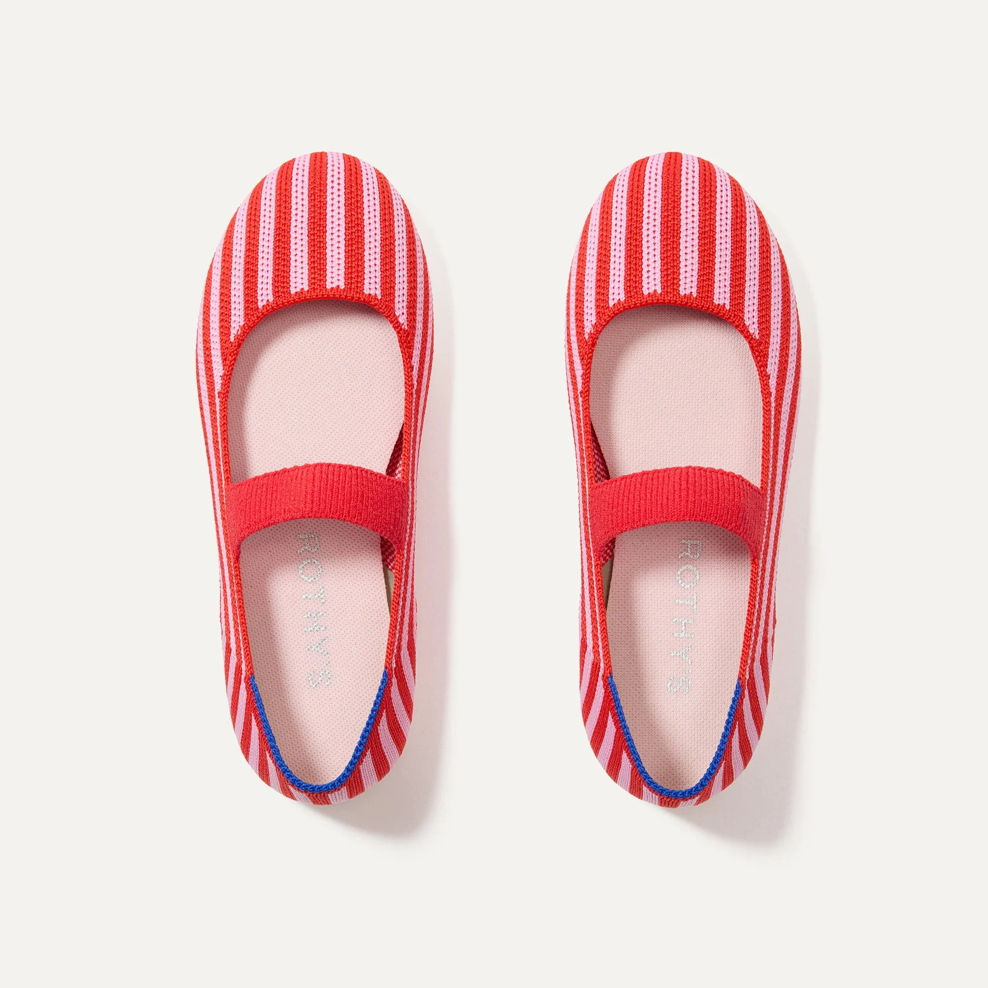 The Kids Mary Jane in Cherry Stripe | Kids Shoes | Rothy's | Rothy's