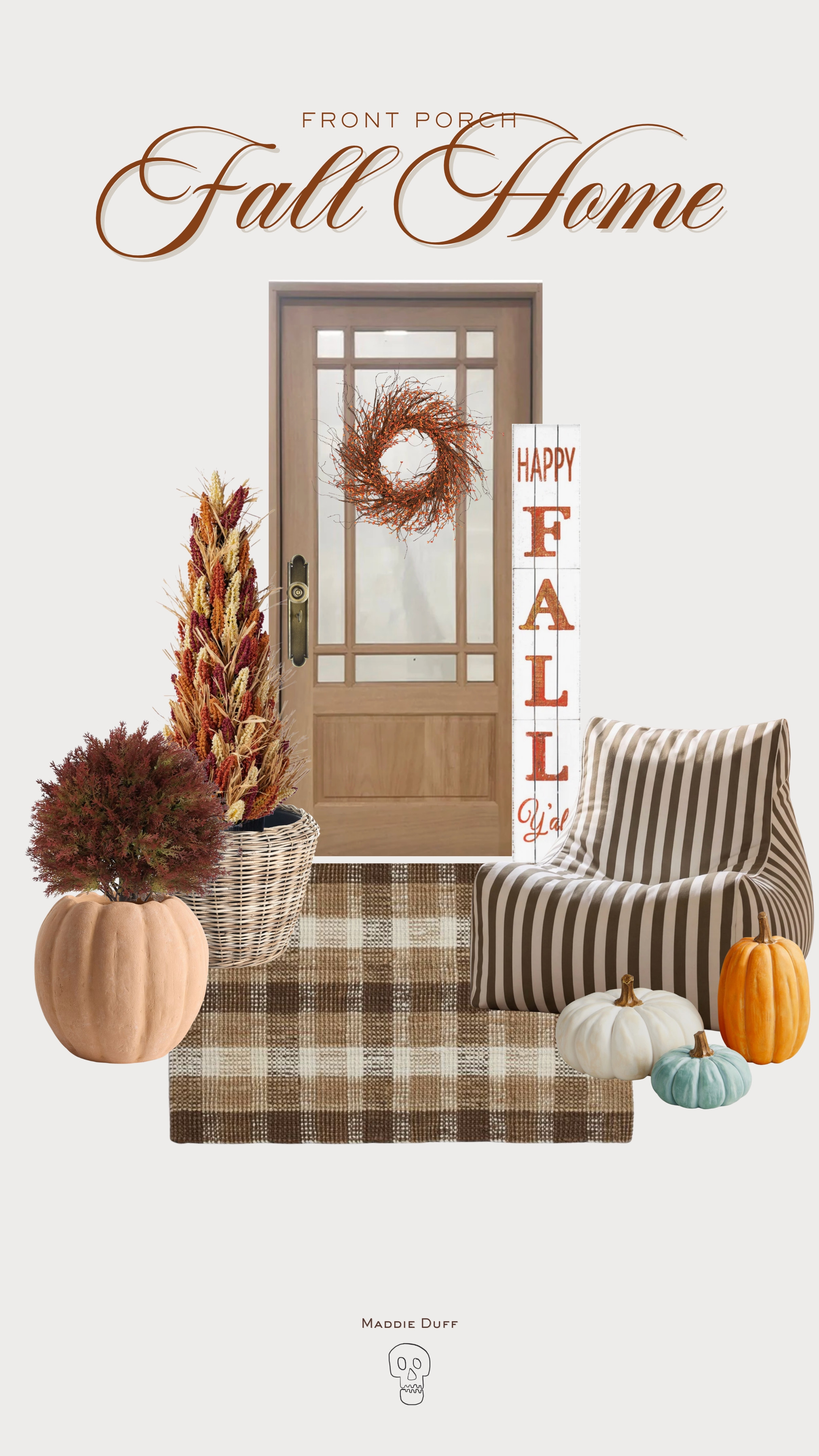 Fall is just around the corner and I'm loving all the fall inspo I'm seeing! I can't wait to decor for the first time in our new home this year!

Fall home, fall decor, fall front porch, halloween decor, outdoor halloween decor 

 #LTKmomlife #LTKSeasonal #LTKHome