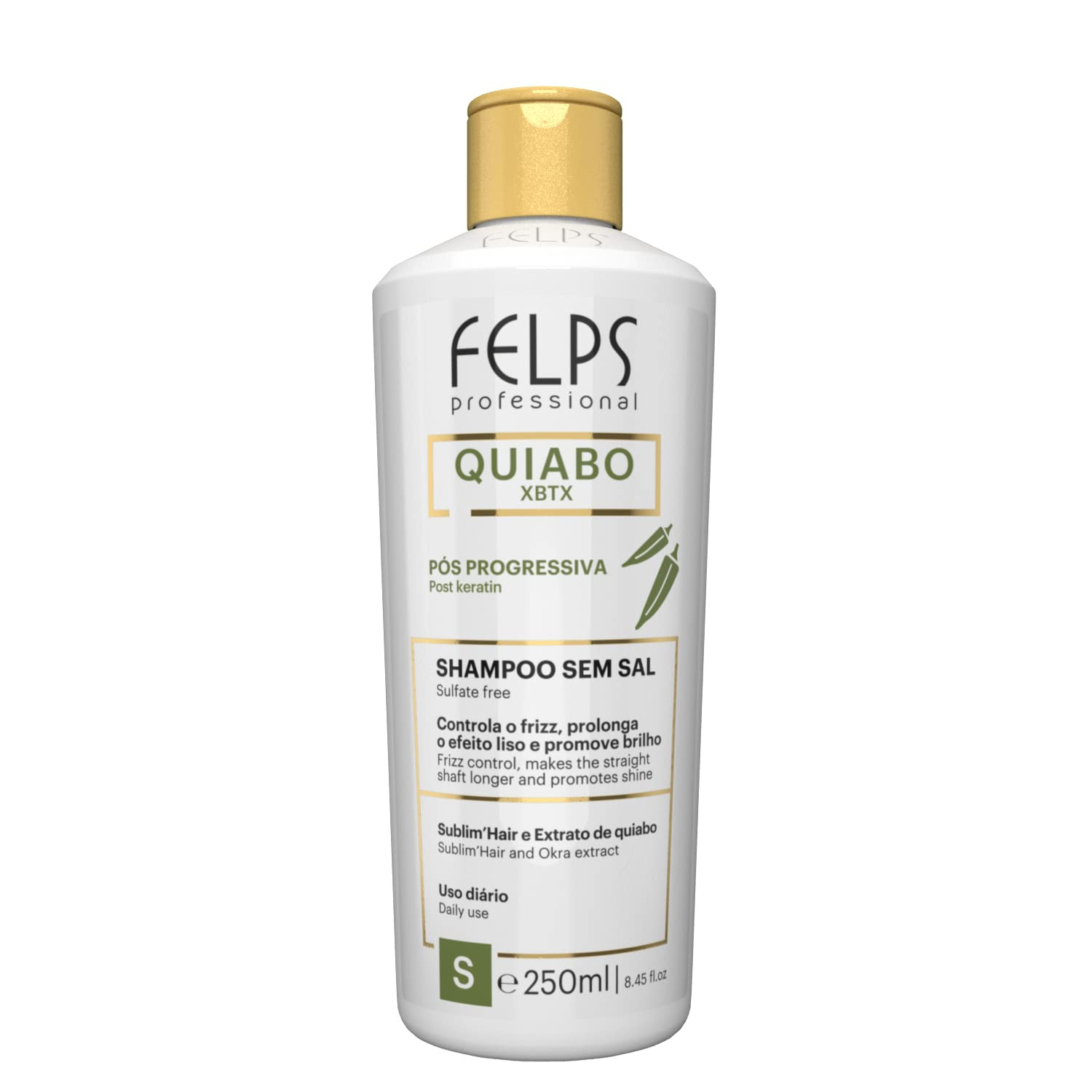 Felps Quiabo Xbtx Pós Progressiva Shampoo 250Ml, Felps Professionnel, INCOLOR | Amazon (BR)