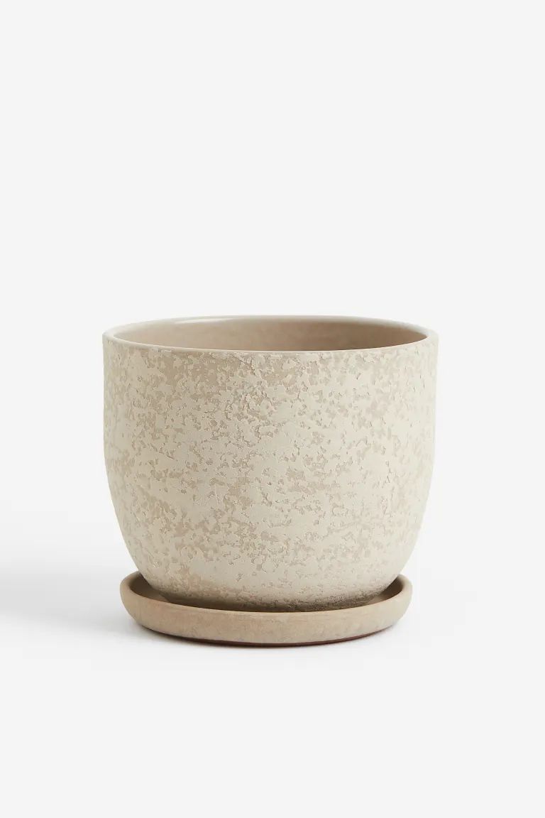 Terracotta Plant Pot & Saucer - Dark brown - Home All | H&M US | H&M (US + CA)