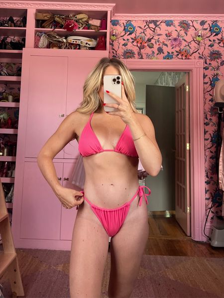 Target summer try on

Shade & shore triangle ribbed bikini top in pink, wearing size small

Shade & shore ribbed high leg side tie bikini bottom in pink, wearing size small

#LTKFindsUnder50 #LTKSwim #LTKSeasonal