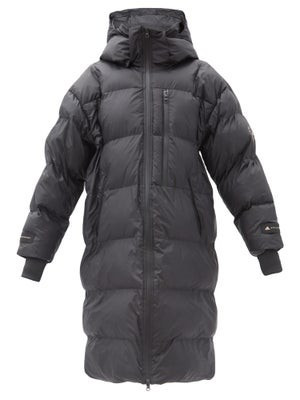 Oversized hooded quilted recycled-shell coat | Matches (UK)