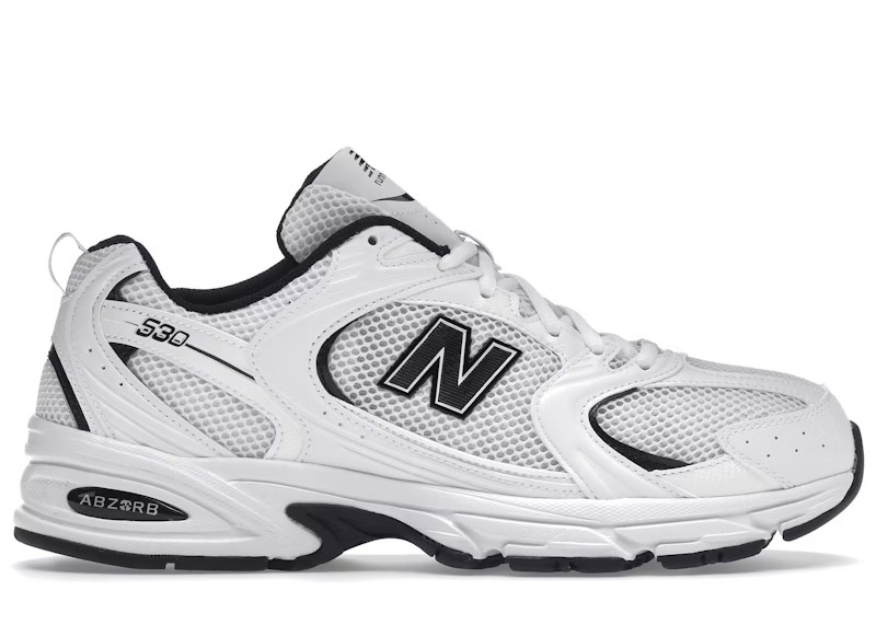 New Balance 530 White Black Details | StockX