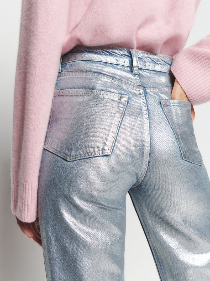 Cynthia High Rise Coated Straight Jeans | Reformation (Global)