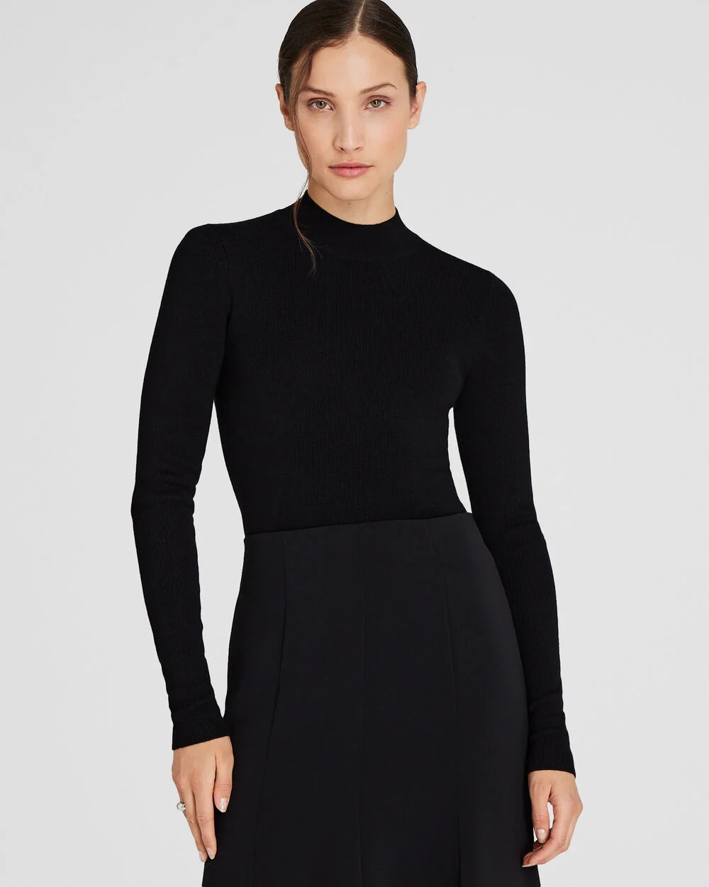 Merino Rib Mockneck Sweater | Club Monaco (Global)