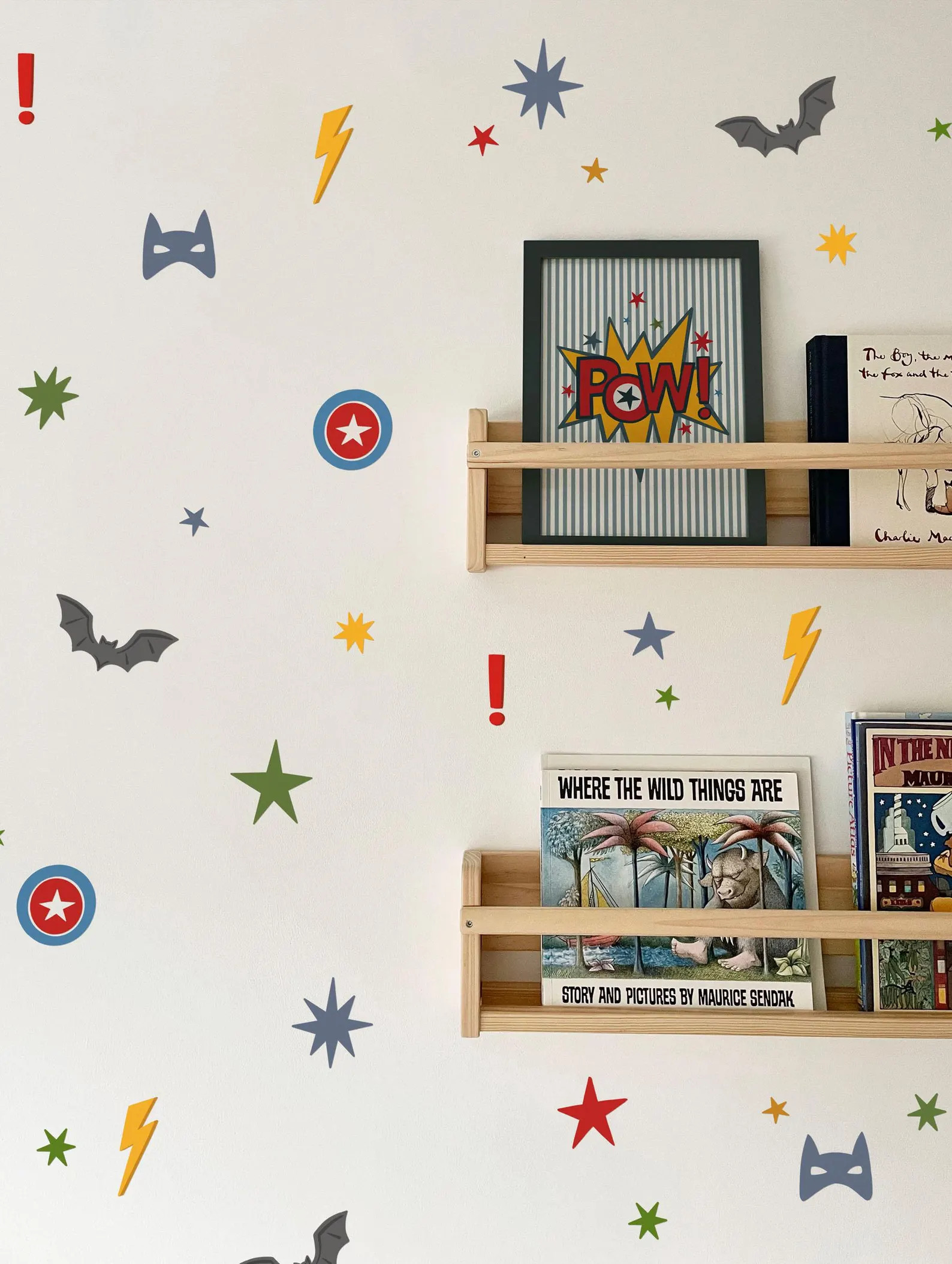 Superhero Fabric Wall Stickers – Eco-Friendly, Removable and Reusable Decals for Kids' Bedrooms... | Etsy (Global)