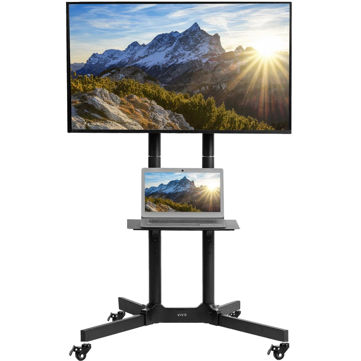 Black Mobile TV Cart | Wayfair North America