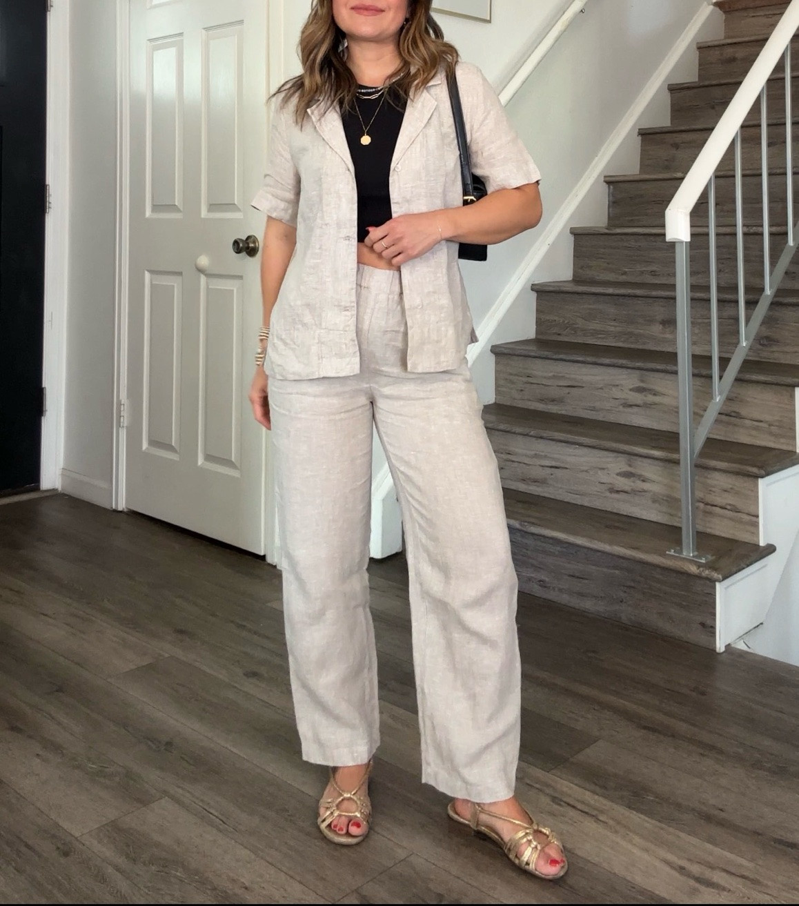 I can’t recommend These@Quince  linen pants enough. They are so soft and flattering!! Also love the matching vest and short sleeve shirt!
Pants size xs
Shirt size xs
Vest size xs

#LTKSeasonal #LTKootd #LTKWorkwear