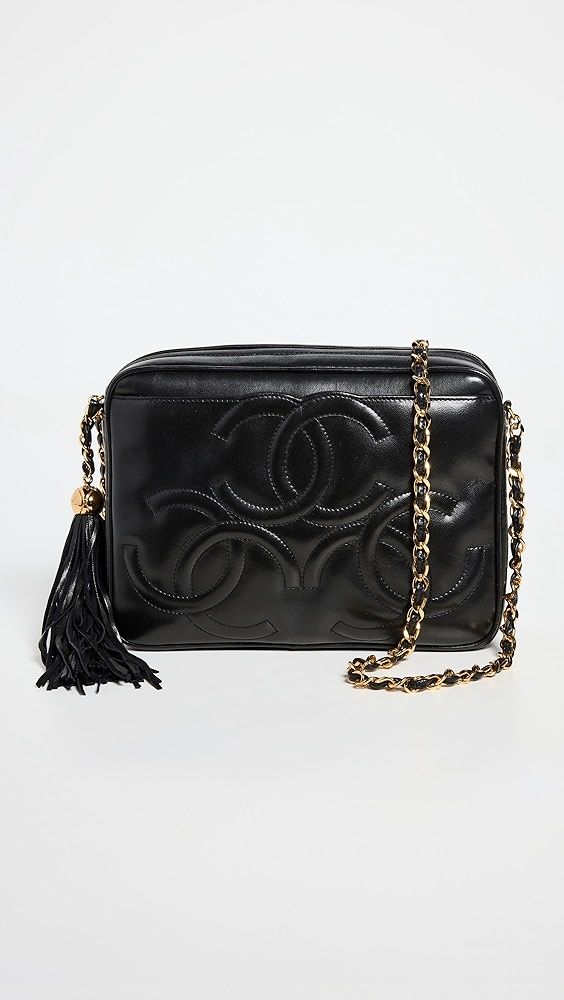 What Goes Around Comes Around Chanel Black 3 CC Camera Medium Bag | Shopbop | Shopbop