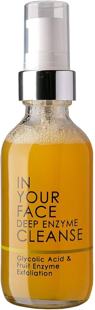 In Your Face DEEP ENZYME CLEANSE | Glycolic Acid Fruit Enzyme Exfoliating Peel with Pineapple Bro... | Amazon (US)