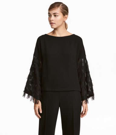 H&M Wide-cut Top $34.99 | H&M (US)