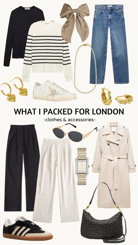 What to wear to London / trench coat / tailored pants / watch / jewelry / accessories / jeans / sambas 

#LTKtravel #LTKshoecrush #LTKstyletip