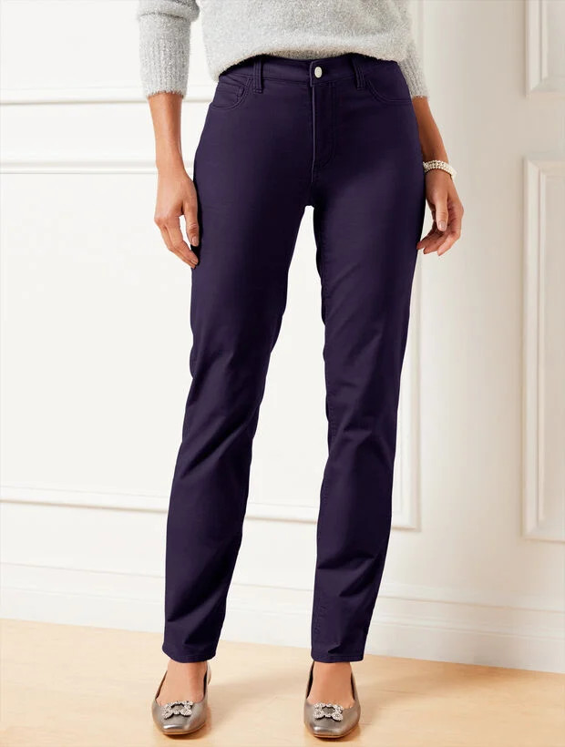 Velveteen Straight Leg Pants | Talbots