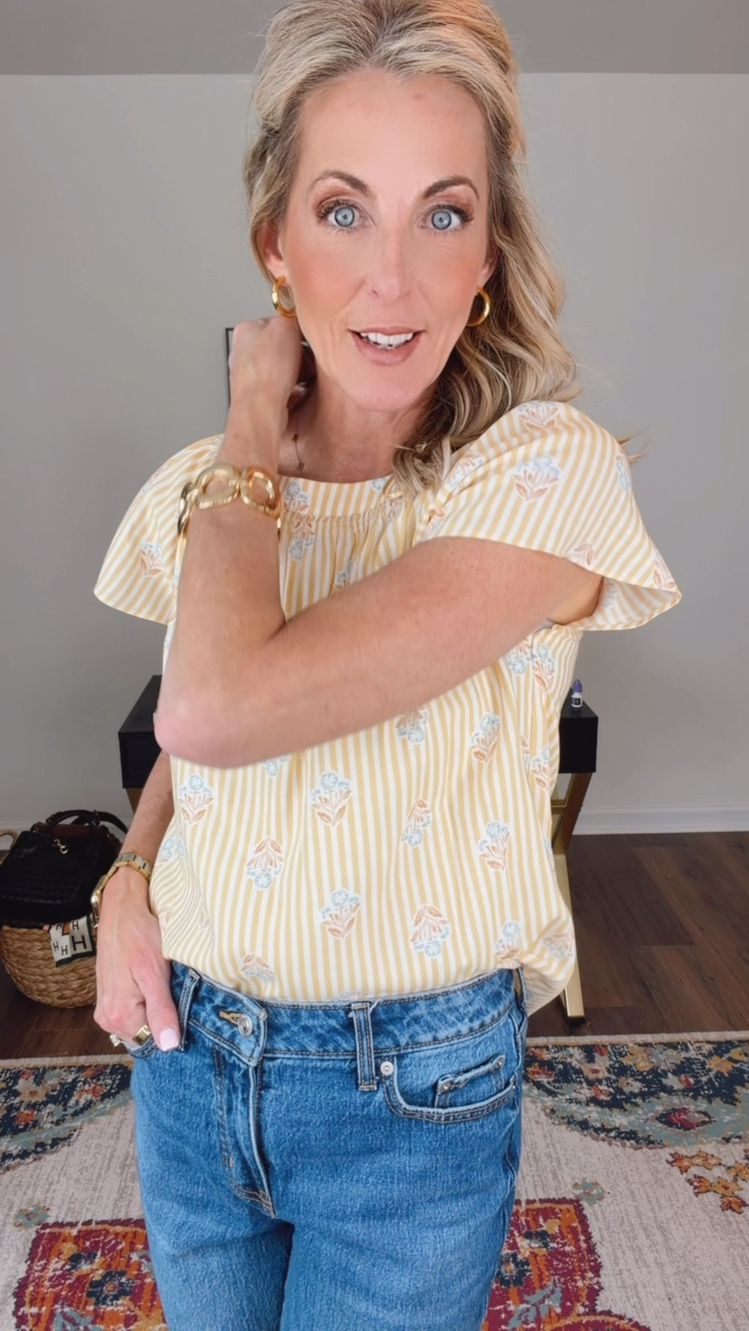 Spring finds on a budget are my favorite kind of finds, and I’m partnering with Kohl’s to share some of the cutest new arrivals all on sale and under $35. This first top is such a fun one—this flirty Lauren Conrad style is giving effortless spring charm, and it’s perfect with jeans, shorts, or even dressed up for work. Don’t forget to use code GET15 for an extra discount at checkout.

@kohls    #ad, #KohlsPartner, #KohlsFinds

#LTKootd #LTKOver40 #LTKmomlife
#LTKmomlife #LTKootd #LTKOver40