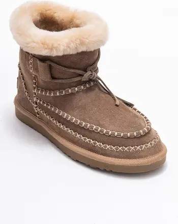 Forever & Always Shoes Jorel Leather Fur Lined Ankle Boot | Nordstrom | Nordstrom