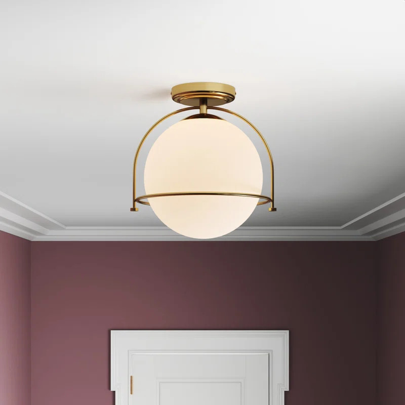 Linnea Glass Flush Mount | Wayfair North America