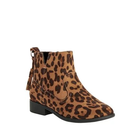 Wonder Nation Lucky Leopard Ankle Boot (Little Girls & Big Girls) | Walmart (US)