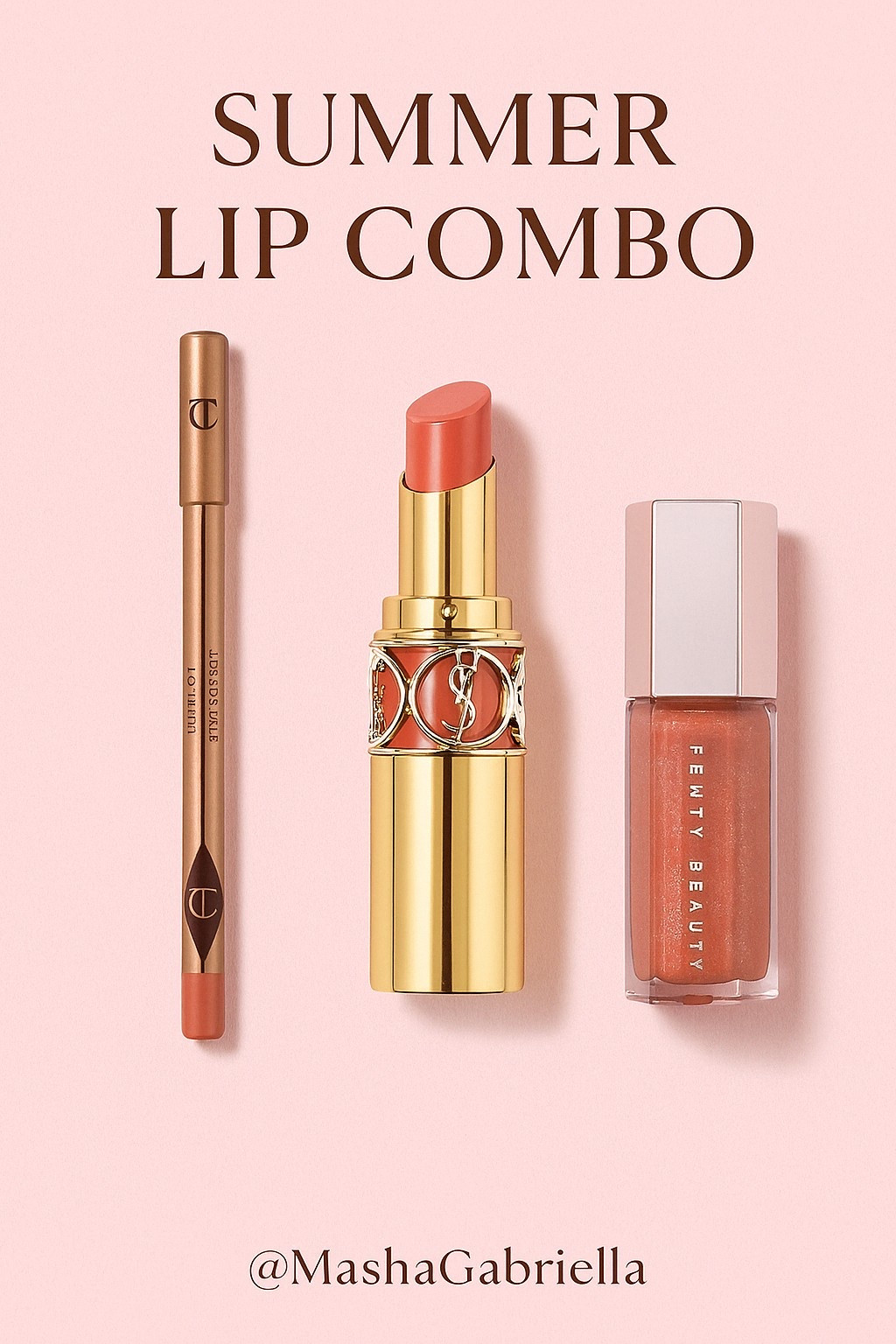 My go-to summer lip trio for a glowy, peachy-nude pout!

Liner, lipstick & gloss — easy, warm, and perfect for everyday wear.

#summermakeup #lipcombo #glowylips #ltkbeauty #nudepeach #mashagabriella

#LTKStyleTip #LTKBeauty #LTKSeasonal