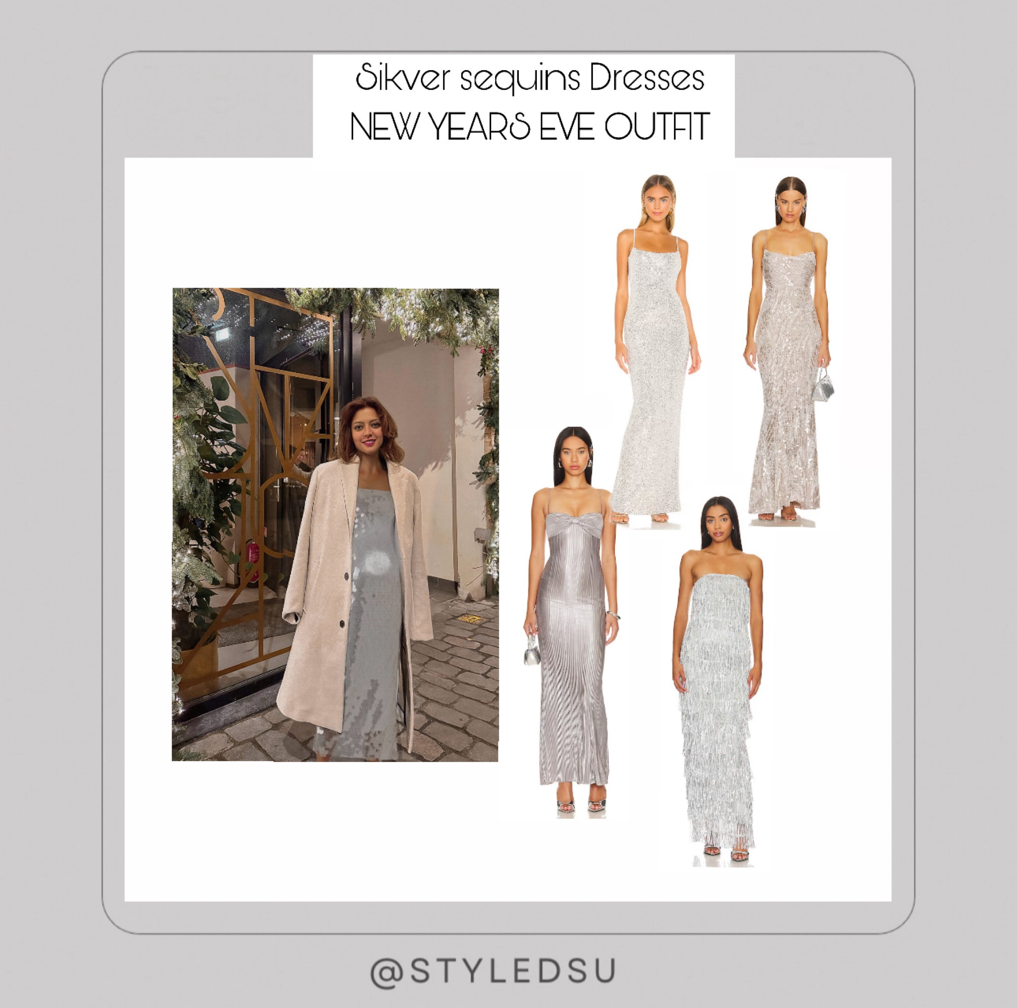 Silver sequins dresses. 
Bump friendly sequins dresses. 
Maternity dress. 
Maternity dress for new year’s eve. 
Sequins dress. 
Party dresses. Party dress. 
Bump friendly sequins dresses 
Pregnancy dress. 

Lovers Nothings Sequin Gown in Silver
Nookie . 

x REVOLVE Marlene Gown in Frost
Michael Costello . 
Samara Gown in Silver
MAJORELLE 

Olsen Coat in Cream
LIONESS . 


Feather dresses. 
Holiday dresses. 
Christmas dresses. 

Silver sequin dress. 
Silver dress. 

Sequins dress. 
Christmas party dresses. New year’s eve dress. outfit inspo, fashion inspo, content creator, basic style , style inspo , street style, fashion style, outfit inspo, parisian style, styling inspiration, 
capsule wardrobe, style inspo. 
Ltk sequins. Ltk bump style. Ltk bump . Bump style. 

#LTKSeasonal #LTKHoliday #LTKparties