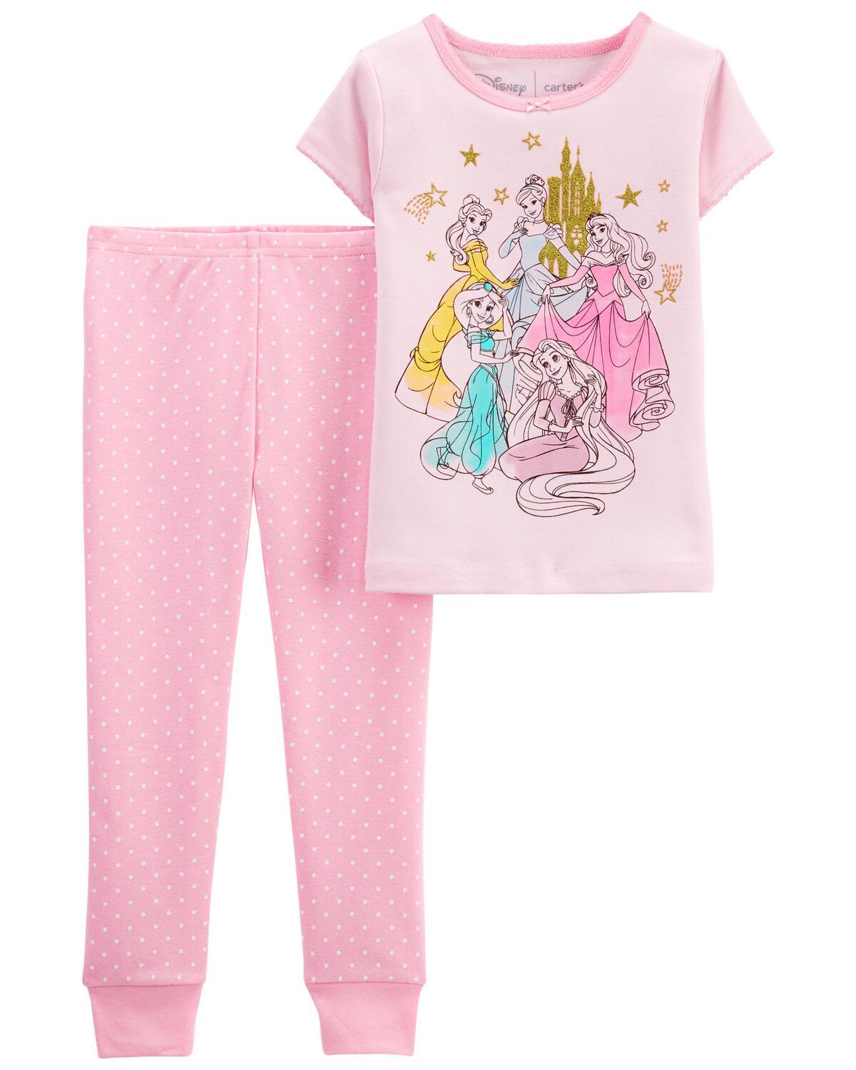Pink Toddler 2-Piece Disney Princess 100% Snug Fit Cotton Pajamas | carters.com | Carter's