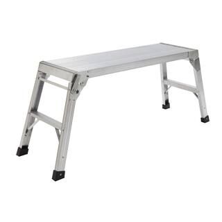 TriCam 39 in. x 20 in. x 12 in. Aluminum Work Platform, 225 lbs. Load Capacity-TRWP-20 - The Home... | The Home Depot