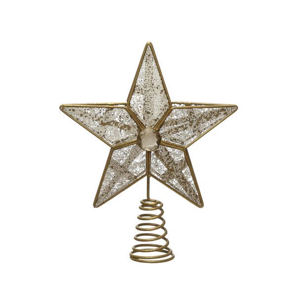 Mary Gold Metal Mirror Star Tree Topper | Scout & Nimble
