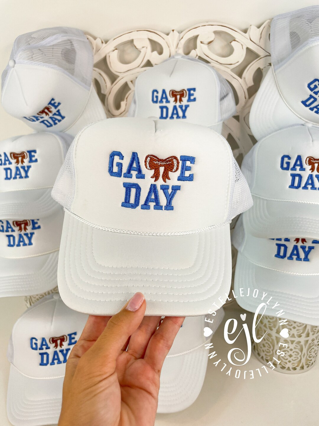 Game Day Trucker Hat / Custom Embroidered Trucker Hat / School Spirit Trucker Hat / Trucker Hat /... | Etsy (US)