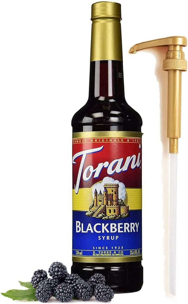 Blackberry Flavored Syrup 25.4 Ounces Blackberry Syrup Coffee Toppings with Fresh Finest Pump | Amazon (US)