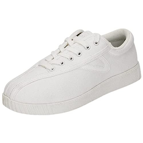TRETORN Men's Nylite Canvas Sneakers, White/White, 8 | Amazon (US)