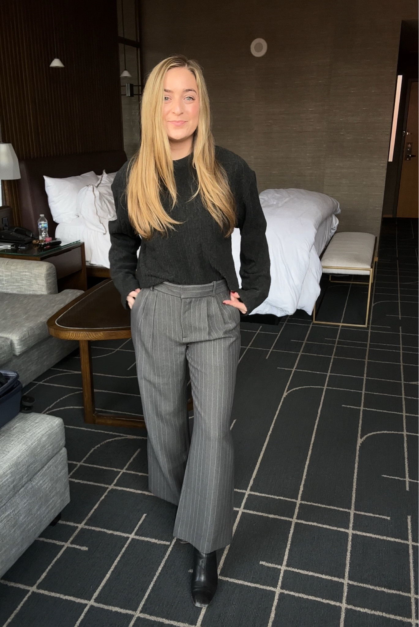 My favorite kind of Groufit! 

Trousers: Abercrombie
Sweater: Zara
Boots: Dolce Vita
Earrings: Amazon

#LTKStyleTip #LTKWorkwear #LTKBeauty
