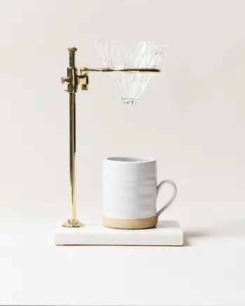 Farmhouse Pottery Brass & Marble Pour Over Stand | Nordstrom | Nordstrom