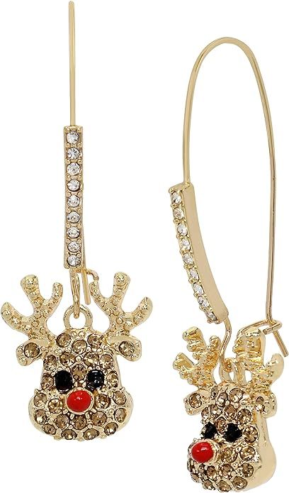 Betsey Johnson Womens Whimsical Christmas Earrings | Amazon (US)