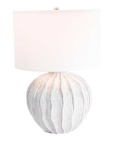 25x16 Textured Pot Table Lamp | TJ Maxx
