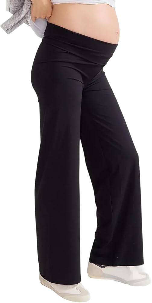 HATCH The Bodyflex Pant, Wide Leg with Moisture-Wicking Fabric, Under Over Belly Design for Pregn... | Amazon (US)