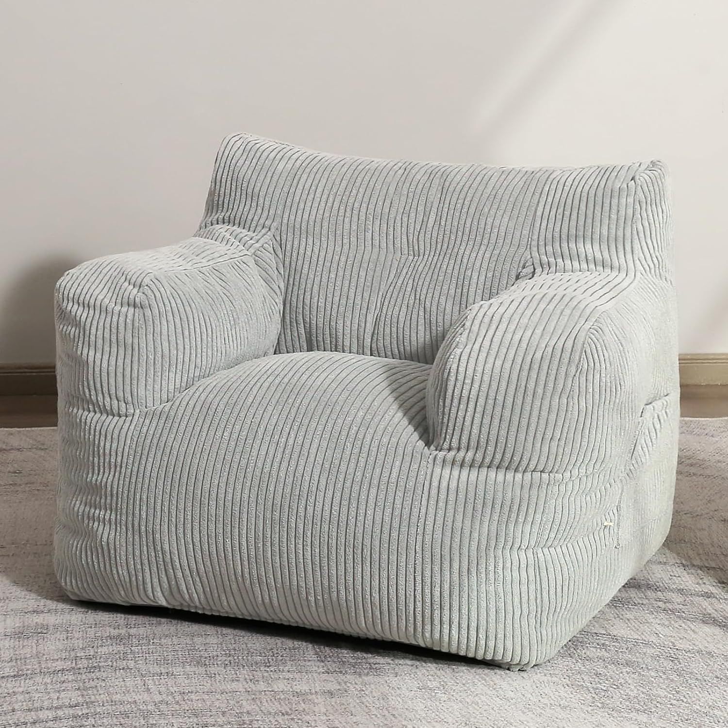 HIGOGOGO Bean Bag Chair Sofa, Big Comfy Chair for Bedroom Living Room, Bean Bag Lazy Chair with P... | Amazon (US)