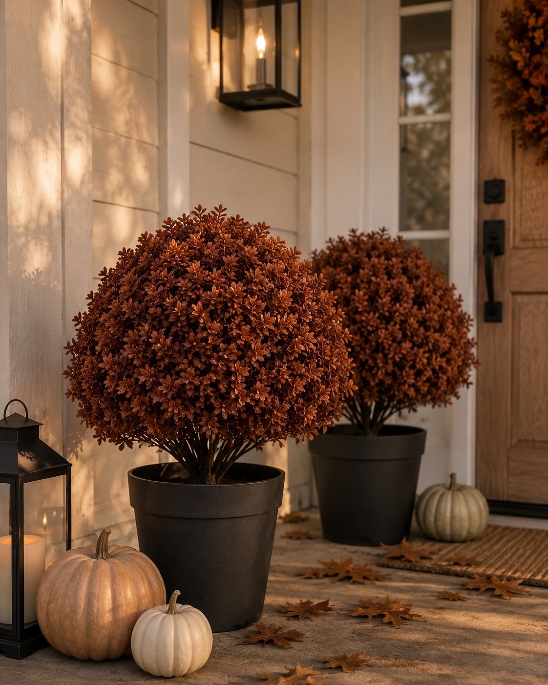 Faux fall topiary boxwoods for front porch decor

#LTKHome #LTKSeasonal #LTKSaleAlert