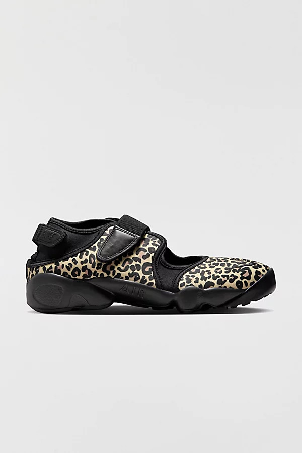 Nike Women's Air Rift Leopard Print Sneakers in Black/Hemp, Women's at Urban Outfitters | Urban Outfitters (US and RoW)