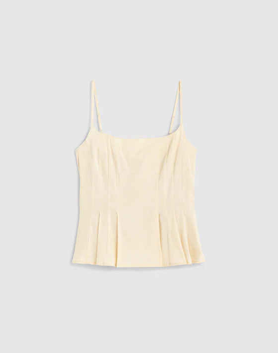 Darted Peplum Cami Top | Madewell