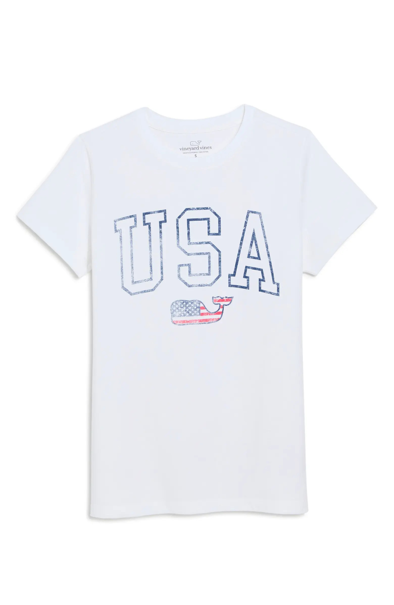 vineyard vines Flag Whale Cotton Graphic T-Shirt | Nordstrom | Nordstrom