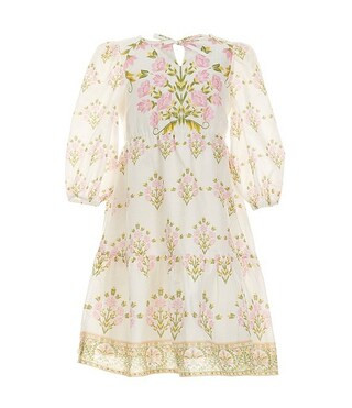 Little Girls 2T-6X Long-Sleeve Tiered Floral Dress | Dillard's