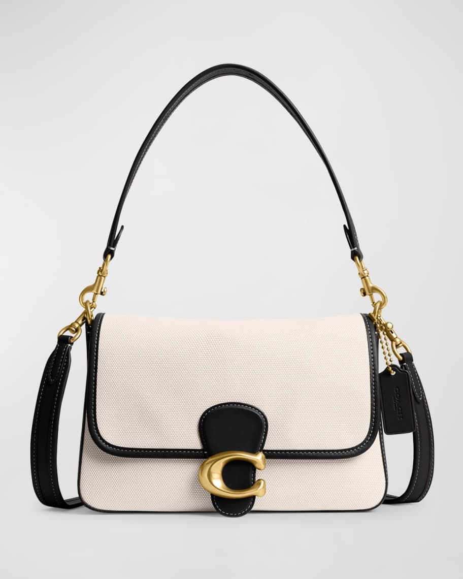 Tabby Canvas Shoulder Bag | Neiman Marcus