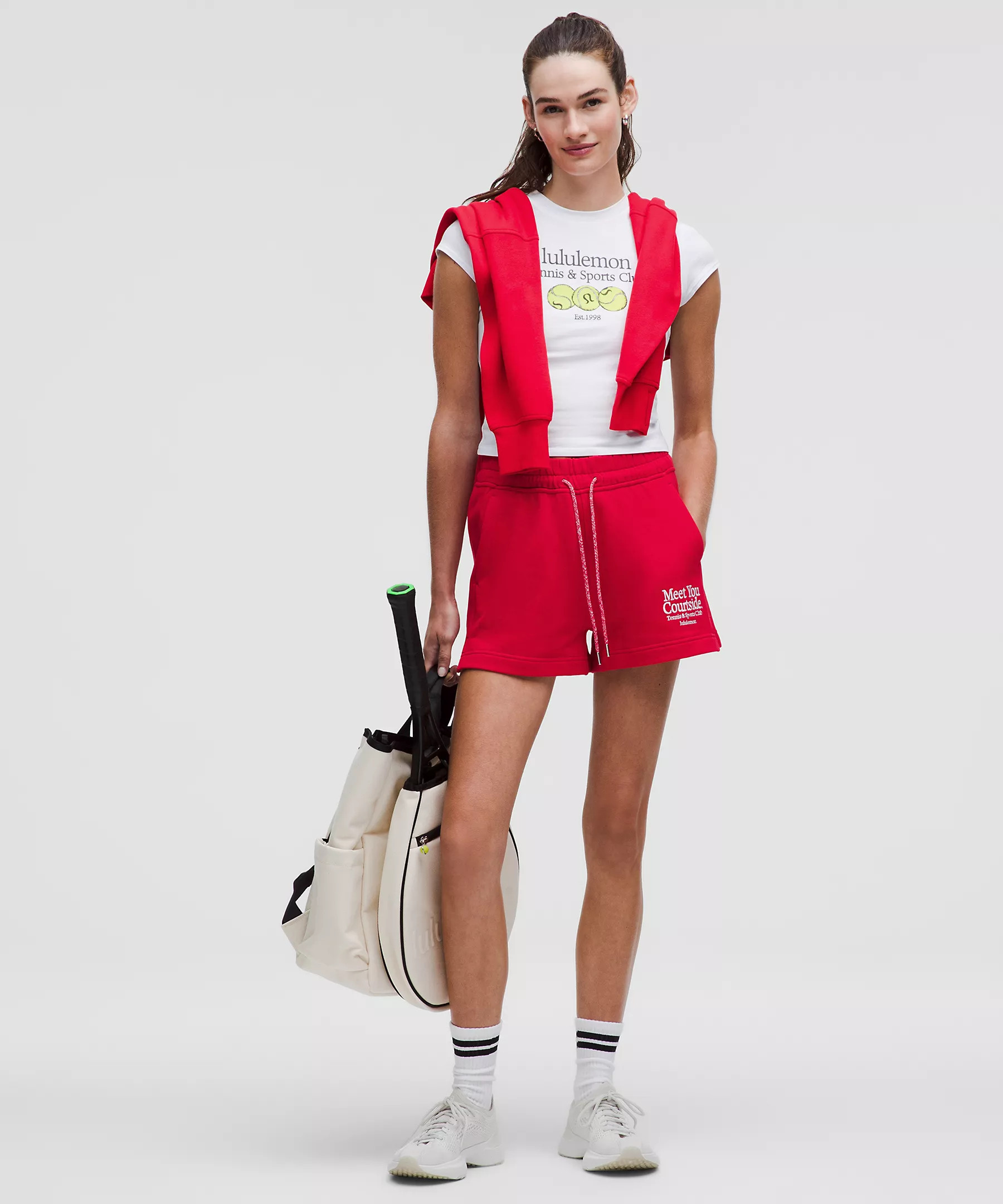 French Terry Mid-Rise Tennis Short | Lululemon (US)