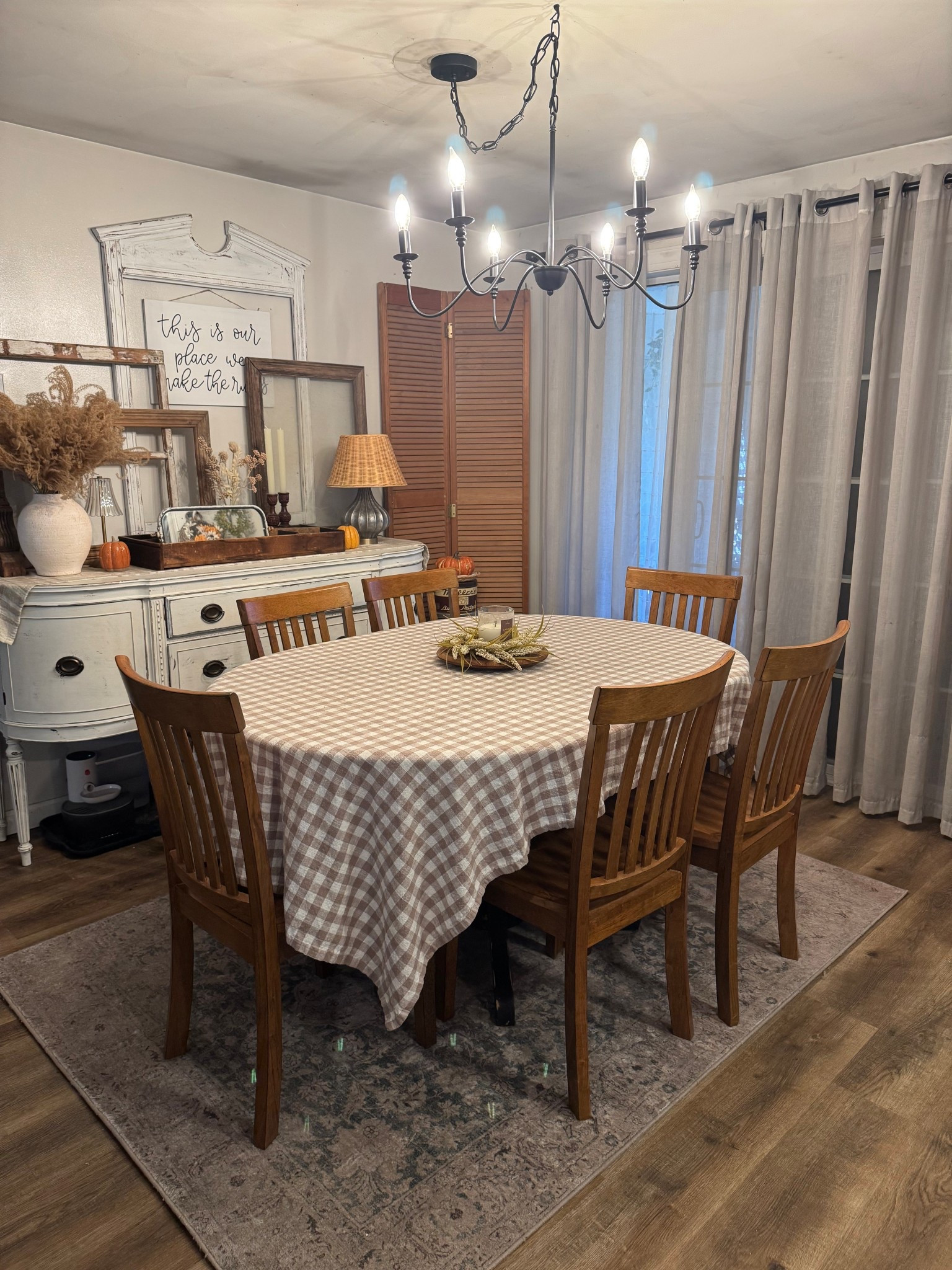 Chairs - Amazon 
Tablecloth - Target
Light fixture - Amazonn

#LTKStyleTip #LTKSeasonal #LTKHome