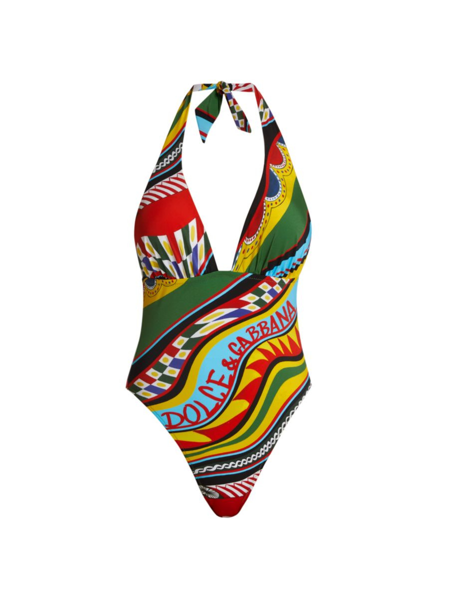 Carretto-Print One-Piece Swimsuit | Saks Fifth Avenue