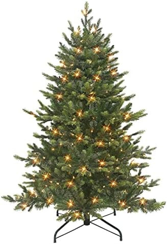 4.5 ft Pre-lit Royal Majestic Douglas Fir Downswept Tree, 1754 PE/PVC Tips, Sure-Lit Pole®, 250 ... | Amazon (US)